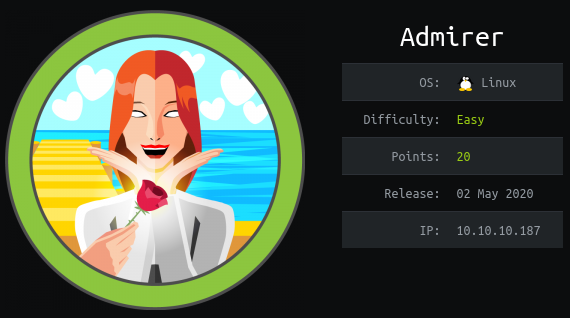 HackTheBox - Admirer thumbnail