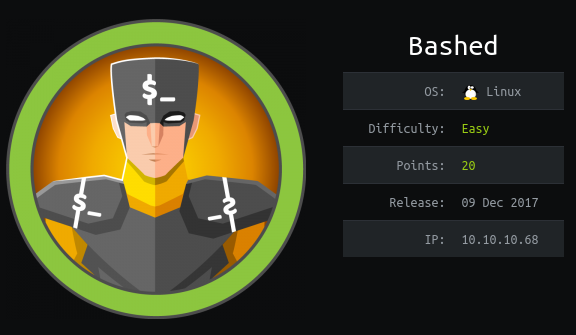 HackTheBox - Bashed thumbnail