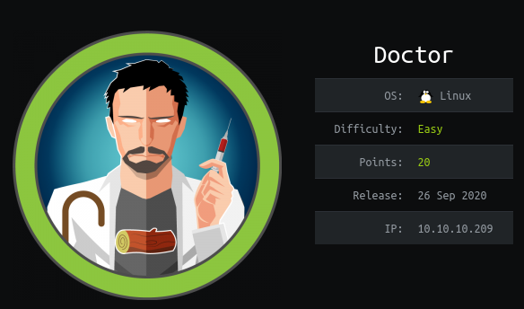 HackTheBox - Doctor thumbnail