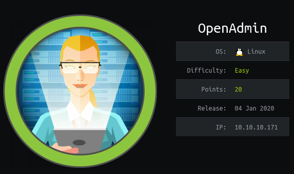 HackTheBox - OpenAdmin thumbnail