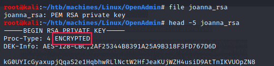 encrypted rsa key