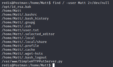 find files owned by Matt