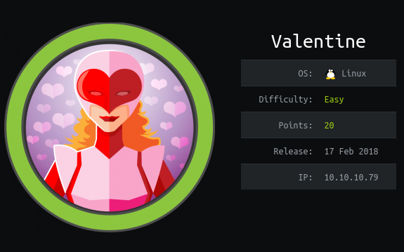 HackTheBox - Valentine thumbnail